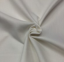 Ballard Designs Marsden Basketweave White Multiuse Designer Fabric By Yard 56&quot;W - £11.51 GBP