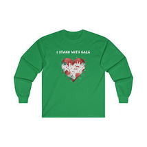 I Stand with Gaza Sweatshirt I Stand with Palestine Shirt Free Palestine Heart - £20.90 GBP+
