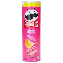 Pringles PRAWN COCKTAIL Potato Chips -165g -Made in Belgium-FREE SHIPPING- - £7.98 GBP