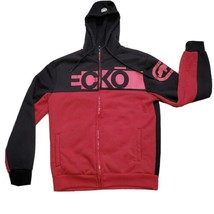Ecko Unltd Fleece Jacket Hoodie Mens Size Small Red Black - £10.10 GBP