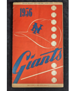 1956 NY Giants Program &amp; Scorecard vs Milwaukee Braves Hank Aaron Willie... - £43.26 GBP