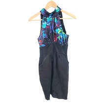 XOXO Dress Platter Colorful Silky Sleeveless High-neckline POCKETS - £21.33 GBP