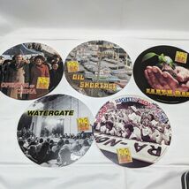 Lot of (5) 1970s People And Event Circular Cardboard Collectables With F... - €6,01 EUR