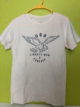 SONOMA LIBERTY Now And Forever USA Short Sleeve T-Shirt Tee Medium - £15.41 GBP