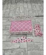 American Girl Princess Doll Pet Bed Pink White 2014 Retired EUC PJ and B... - $23.23 CAD