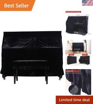 Luxurious Black Upright Piano Cover Cloth with Macrame - Protects and Be... - $57.00