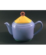 Vtg Lindt Stymeist Colorways Oval Teapot Retro Light Violet Purple Yello... - £35.05 GBP