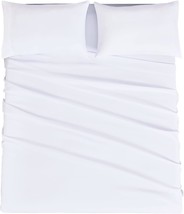 Mejoroom Full Size Sheet Sets - Hotel Luxury 1800 White Sheet - 16, Full... - $33.99
