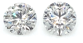 Lot of 2 CVD Lab Grown Round Cut Diamonds IGI Certified TCW = 4.03 Cts - £15,061.75 GBP