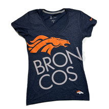 Denver Broncos NFL NIKE Team Apparel V-Neck Tshirt Women’s Size S Short Sleeves - £9.49 GBP