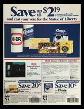 1984 Kimberly-Clark Products Statue of Liberty Circular Coupon Advertise... - $18.95