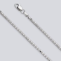 Diamond Cut Bead Chain - 2.2mm (Necklace,Bracelet,Anklet) - Sterling Silver [GI] - £16.37 GBP+