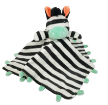 Oh Joy Target Black + White Zebra Security Blanket Teal Nubs Stuffed Plush Soft - £37.32 GBP