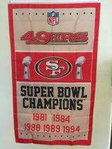 San Francisco 49ers super bowl championship banner flag - $18.99