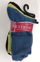 3 Pairs SILVERTOE/GoldBrand Women Socks Pima Plus Cotton Turn cuff Shoe Size 6-9 - £11.24 GBP
