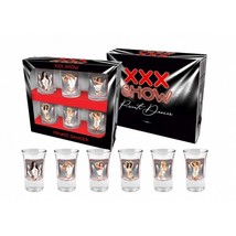 Lady Dressed - Undressed Set of 6 Drinkware Glasses Funny Gift Bachelor Party - £39.00 GBP