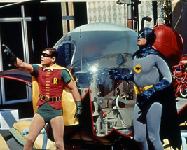 Batman 8x10 Photo Adam West and Burt Ward with Bat helicopter - £6.26 GBP