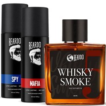 Beardo Whisky Smoke Eau de Parfum (EDP 100 ml) +Mafia + Spy Body Spray 1... - $58.78