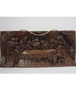 Last Supper Wood Carving, Leonardo da Vinci Relief Carving - £82.41 GBP