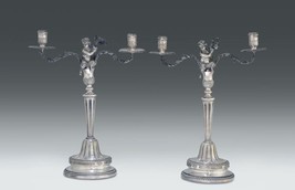 Silver candelabras antique . Pair. 1792. - $7,000.00