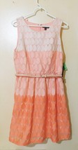 Dress As U Wish Orange, Peach, White Sz 11 New With Tag - £16.07 GBP