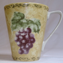 222 Fifth Cortland Grape Coffee Mug Cheri Blum Stoneware Colorful Tea Cu... - $5.00