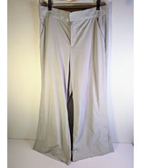 Athleta Gramercy Track Trouser Pants Light Gray Size6 High Rise Wide Leg... - £47.18 GBP