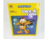 VINTAGE 1988 GOLDEN GARFIELD CAT TRACE + COLOR ACTIVITY BOOK W/ TRACING ... - £18.98 GBP