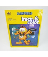 VINTAGE 1988 GOLDEN GARFIELD CAT TRACE + COLOR ACTIVITY BOOK W/ TRACING ... - £18.92 GBP