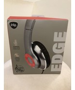 iHIP Edge Headphones with In-Line Mic (Silver/Red) Foldable brand new in... - £13.07 GBP