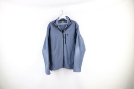 Vintage 90s Timberland Mens Small Faded Full Zip Fleece Jacket Blue Polyester - £35.52 GBP