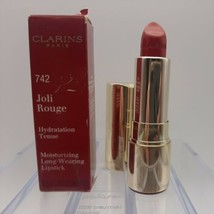 Clarins Joli Rouge LONG-WEARING Moisturizing Lipstick #742 Nib - £18.68 GBP