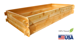 Deep Raised Garden Bed Western Red Cedar Vegetable Planter Gardening Flo... - $188.39 CAD