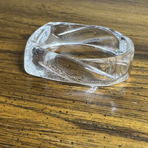 Vintage Clear Chunky Bangle Bracelet Plastic Lucite - $16.83