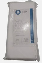 72&quot; x 96&quot; White Polyester Fabric Shower Curtain Liner – Durable, Waterpr... - $163.54 MXN