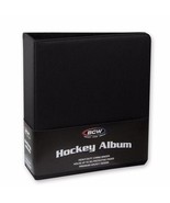 2 BCW 3&quot; Heavy Duty D-ring Premium Black Hockey Collectors Binder Albums - £40.09 GBP