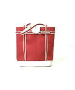 Maxx New York Vintage Bucket Handbag Shoulder Bag - Red/White PVC NEW - $54.25