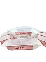 Plastic Hot Dog Holders Trays Set Of 9  BBQ July 4th Get Together Reusable Retro - £16.69 GBP