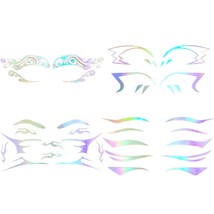 Holographic Eyeliner Stickers Temporary Self adhesive Eyeshadow Sticker for Wome - £23.59 GBP