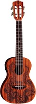Luna, 4-String Henna Dragon Mahogany Concert Ukulele With Preamp And Gig... - £152.55 GBP