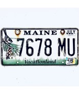 2015 United States Maine Vacationland Passsenger License Plate 7678 MU - £14.95 GBP