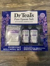 Dr Teal's Everyday Wellness Set - Lavender 4 Pc Bath  Epsom Salt/Essenti... - €10,11 EUR