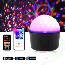 Bluetooth Speaker Crystal RGB Disco LED Light Ball / Night Light Sound A... - $37.00