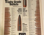 1982 Nosler Trophy Grade Bullet Vintage Print Ad Advertisement pa12 - $6.92