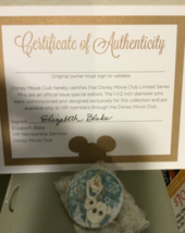 *Frozen Olaf Disney Movie Club Pin VIP With Certificate Of Authenticity NEW - £9.24 GBP