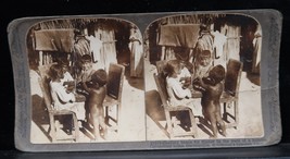 Antique Underwood Stereoview 11513 Shelling Beans Dinner Baranquilla Col... - $14.99