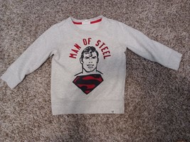 Gap Kids DC Comics Man Of Steel Sweatshirt Boys Size 4 - £7.91 GBP