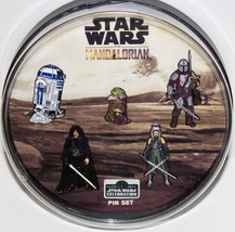 Star Wars The Mandaloria Metal Lapel Pin Set of 5 Celebration Anaheim 2022 NEW - £44.82 GBP