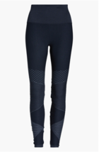 NWT SPANX XS Look at Me Now Seamless Moto Leggings Indigo Blue Shaping Stretch - £27.68 GBP