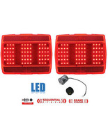64 65 66 Ford Mustang Red LED Sequential Tail Light Lamp Lenses Pair w/ ... - $109.40